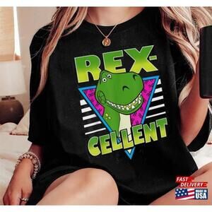 Toy Story 4 Retro Rex Cellent Disney Disneyland 2023 Tshirt Trip Tee Gift